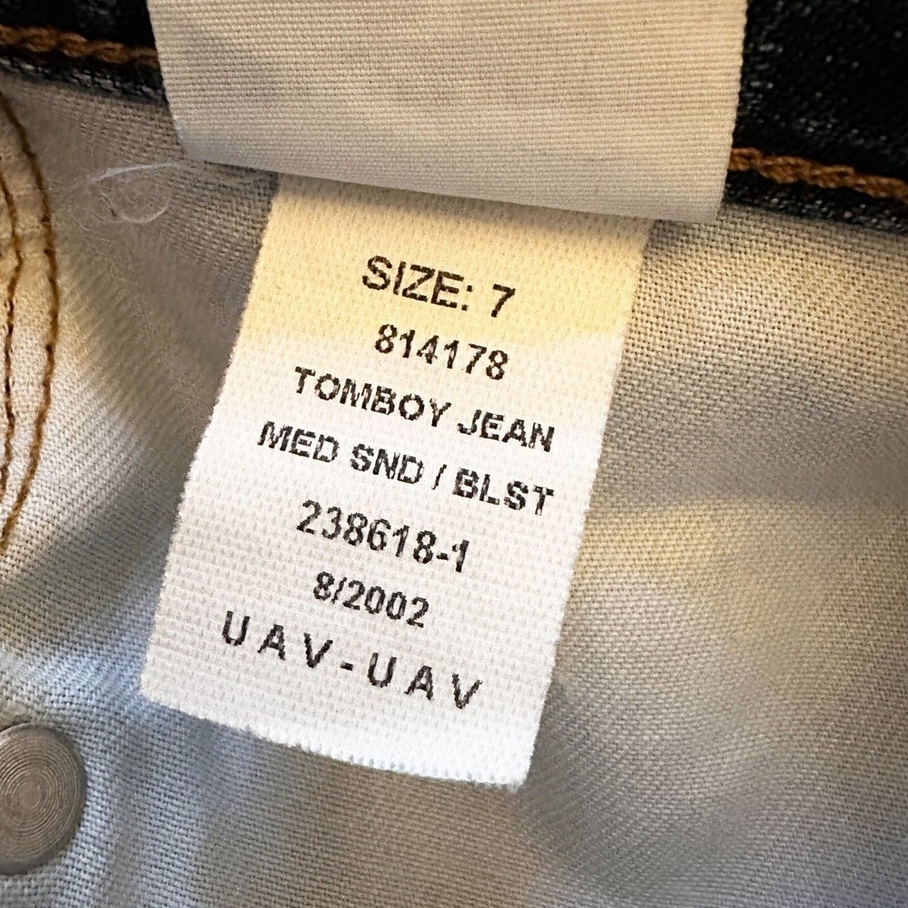 Tommy Hilfiger Jeans Women Juniors 7 Tomboy VTG Relaxed Flare Cotton Preppy Y2K - Picture 5 of 11